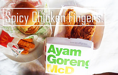 spicy chicken fingers,mcdonalds,mcdonaldsid,indonesia,kuliner indonesia,kuliner surabaya,rungkut mapan surabaya,ayam goreng,fried chicken,mekdi