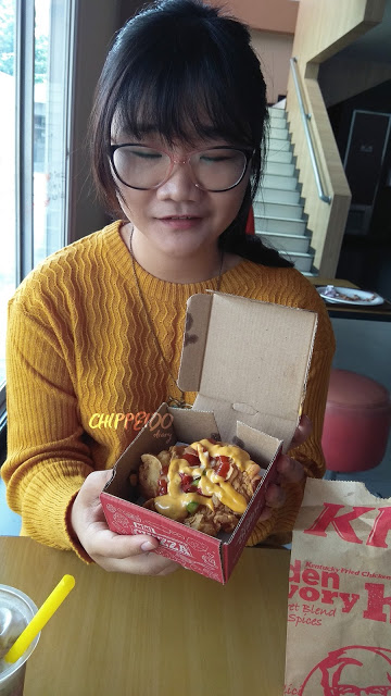 kfc mini chizza,menu baru kfc,kfc, chizza,food blogger,foodie,chippeido