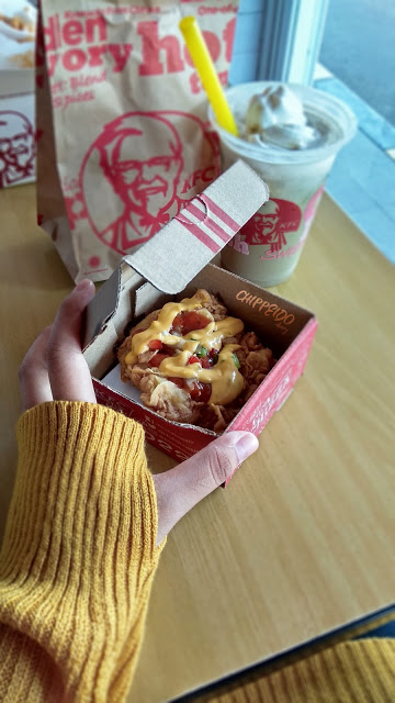 kfc mini chizza,menu baru kfc,kfc, chizza,food blogger,foodie,chippeido